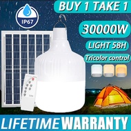 Solar light bulb light Solar light outdoor waterproof ip67 tri color bulb solar light indoor light