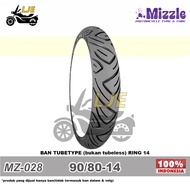Ban Motor Matic 90/80-14 ring 14 Mizzle MZ028 Tubetype (bukan tubeless) - Ban Baru - hanya ban luar tidak termasuk ban dalam
