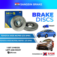 SANGSIN Brake Disc Rotor Front For Toyota Vios NCP93 NCP150 NSP151 G/S Spec – SD-4617