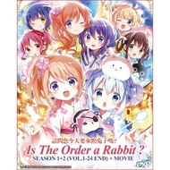DVD ANIME IS THE ORDER A RABBIT ? SEASON 1-2 (VOL. 1-24 END) + MOVIE