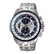 Jam Tangan Edifice EF 558 Silver Blue Stainless Steel Chronograph Edifice watch Mens watch jam tangan lelaki 06