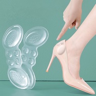 1 Pair Transparent Heel Liners Silicone Heel Sticker Insoles Anti-wear Foot Stickers Shoe Size Adjustment Stickers for High Heels/leather Shoes/sneakers