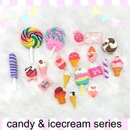 25Pcs Resin Diy Set | Ice Cream Donut Miniature Toy | Children's toys | Decoden Case Material| Top L