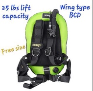 DIDEED Wing Type BCD 背飛浮力背心 Scuba Diving Gear Free Size