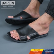 Mf_ X - Men's Sandals Slop Made Of Genuine Leather Size 39-43 Men's Slide Sandals