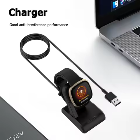 1m Charging Dock Station Fast Charge Vertical Seat Charger Smartwatch Accessories with Chip Protecti