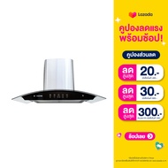 Kashiwa เครื่องดูดควัน PSD-308H  kitchen hood ตัวกรองไขมัน พร้อม ท่อลม หน้ากระจก รับประกัน 1 ปี ศูนย