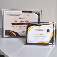 Photo frame, Certificate frame A4(21x30) cm and A5(15x21) cm with crystal glass