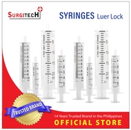 Surgitech 3cc Disposable Syringe Box  of 100 (23g x1'') Luer Lock