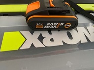 全新20v威克士2.5A橙色帶顯示電池一粒320，充電器180