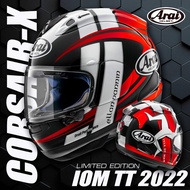 ARAI RX7X TTIOM 2022 RED LIMITED EDITION IOM TT HELM FULL FACE