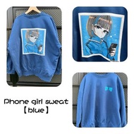 Scene Tokyo Phone girl sweat【blue】