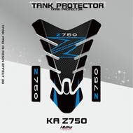 For Kawasaki Z750 Motorcycle 3D Z 750 Logo Gas Fuel Tank Cover Protector Pad Sticker Carbon Fiber