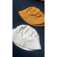 (Nett) NEW! Bucket Hat Bucket Hat/ Mustard Hat/ Cream Hat/ Cream Bucket Hat/ Mustard Bucket Hat/