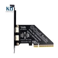 PCIe 4.0 x8 to SFF-8639/U.2 Converter - 2 Port Expansion Card for U.2 SSDs
