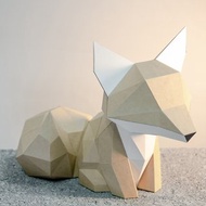 DIY手作3D紙模型擺飾 小動物系列 -萌尾巴小狐狸