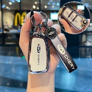 New Car Key Case For Chery ARRIZO7 A3 A5 E3 E5 Tiggo 2 3 5 3X Fulwin2 Eastar 3 Buttons Keyless Prote