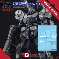 G-Rework [HG] RGM-96X JESTA CANNON UNICORN Ver (Water slide decal)