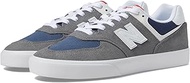 Men's 574 Vulc Skate Shoe, Grey/White, 10 Women/8.5 Men