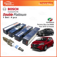 Perodua Myvi Gen3 1.3cc 1NRVE / 1.5cc 2NRVE Year 2018 To Present Bosch Double Platinum Spark Plug
