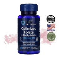 Life Extension, Optimized Folate, 1700mcg, 100 Vegetarian Tablets