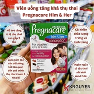 Pregnacare Him and Her Conception pills (60v) to increase fertility for men and women