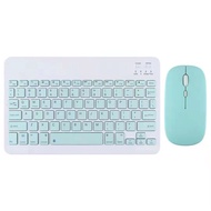 10 Inci Mini Nirkabel Bluetooth Keyboard + Mouse Combo USB Kantor Laptop Bluetooth Keyboard