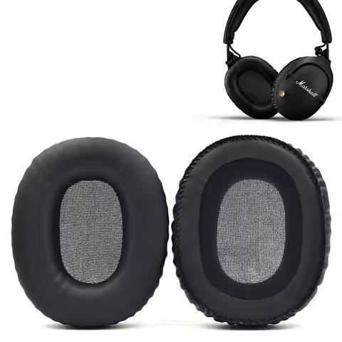 Best quality Leather Earpads Replacement headband ear pad cushion cover for Marshall Monitor Over-Ea