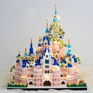 Get Gifts🎀Disney Castle Compatible with Lego High Difficulty Educational Assembly Building Blocks Large Children's Birth