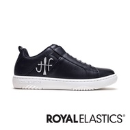 R ROYAL ELASTICS ICON2.0 Black Dark Blue Leather Trendy Sports Casual Shoes (Male) 006553-990