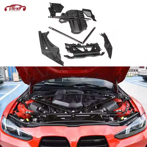 Dry Carbon Fiber for BMW M2 M3 M4 G87 G80 G81 G82 G83 2021+ Complete Engine Compartment Shroud Cover