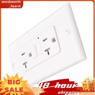 GFCI Outlet 20A, GFI Electrical Receptacle with LED Indicator, 20A Tamper-Resistant Ground Fault Cir