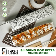 (20PCS - 50PCS) Pizza Sliding Box Sushi Slidding Box/ Sliding Cake Box/ Sushi Box/ Sushi Tray/ Sushi