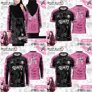 DJ Sport Jersey Demon Slayer Jersey Anime Children & Dewasa Unisex T-Shirt / Size:XS-3XL / Baju Jers