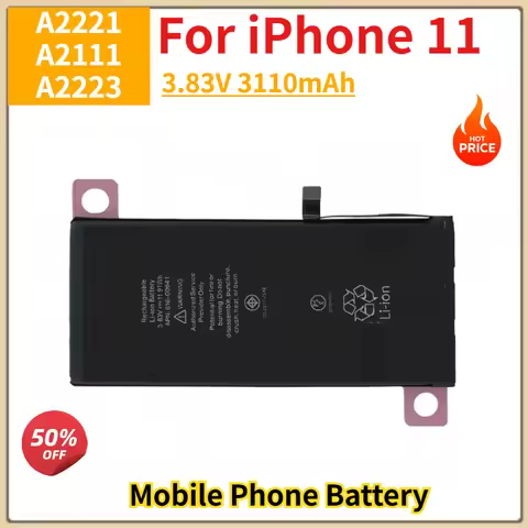High Quality 3.83V 3110mAh A2221 A2111 A2223 Battery For iPhone 11 Mobile Phone Replacement Battery