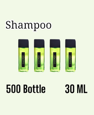 แชมพูขวดเหลี่ยม 500 ขวด ( ขนาด 30 ml ) shampoo