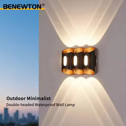 Wall Lights IP65 Outdoor Indoor Waterproof 6W-11W Surface Mounted Modern Interior Wall Light for Gar