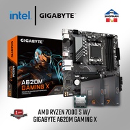 AMD Ryzen 5 / 7 7600 / 7600X / 7700X Processor + Gigabyte A620M Gaming X DDR5 Motherboard Bundle