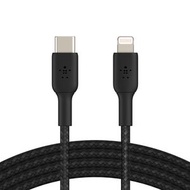 Belkin - Belkin BoostCharge 編織 USB-C to Lightning 線纜（1m / 3.3ft）(CAA004bt1MBK)
