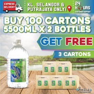 BUNDLE OF 100 CARTONS : SUMMER DRINKING WATER 5500ML x 2 BOTTLES