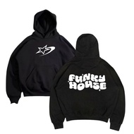 HOODIE BOXY OVERSIZE - FUNKY HOUSE STAR HOODIE BOXY BINTANG