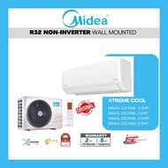 [WITHOUT INSTALLATION] Midea Xtreme Cool R32 Non-Inverter Air Conditioner / Aircond MSAG-10CRN8 1.0HP