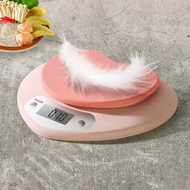 {UU61} Heart Shaped Kitchen Electronic Food Scale 1g/5kg Food Measuring Tool Portable for Prep Baked
