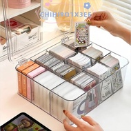 CHIHIRO1X3EE Acrylic Storage Box, 2/8/9/12 Grids Acrylic  Display Box,  with Lid Large Capacity Dust