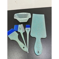 Hair light making kit, hair dye brush light chart, dye bowl, hair dye chart and dye comb