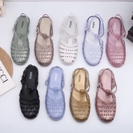 【September】 2022 New Fashion Melissa Women's Shoes Ladies Roma Anti-Slip Sandals Female Fashion Flat Heel Jelly Holiday Beach Shoe