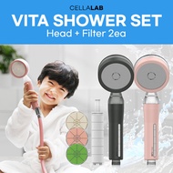 💦CELLALAB Vita Shower Head / Hose💦 Handheld Shower Spray Aroma Vitamin Filter Sensitive Skin