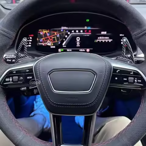 Carbon Fiber Car Steering Wheel Paddle Shift Extension For Audi 2019+ A1 A6(C8) A7 A8 S6 S7 2020+ A4