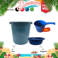 Edepot 15L Water Pail with Mini Basin and Deep Dipper Laundry Household Bundle