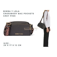 Bimba Y Lola Crossbody Grey Pink Abu